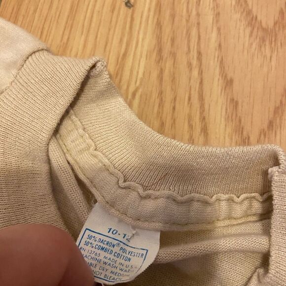 Vintage KISS Band T-Shirt Size youth 10/12 womens xs Rare Rainbow Logo f02 - Picture 4 of 5